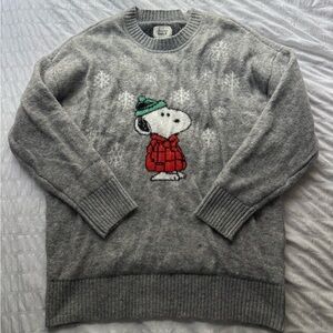 American Eagle Whoa So Soft Snoopy Sweater